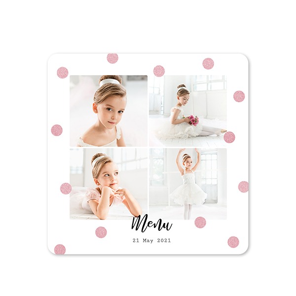 Single Card square rounded corners 14,3 x 14,3 cm