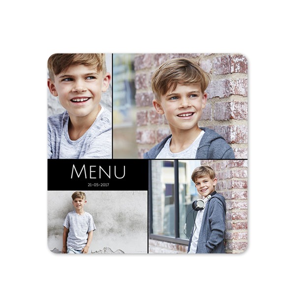 Enkle Fotokort kvadratisk runde hjørner 14,3 x 14,3 cm