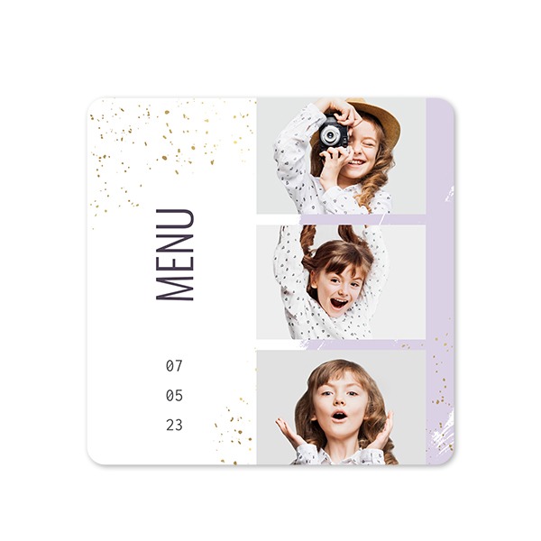 Single Card square rounded corners 14,3 x 14,3 cm