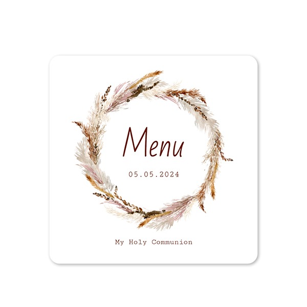 Single Card square rounded corners 14,3 x 14,3 cm