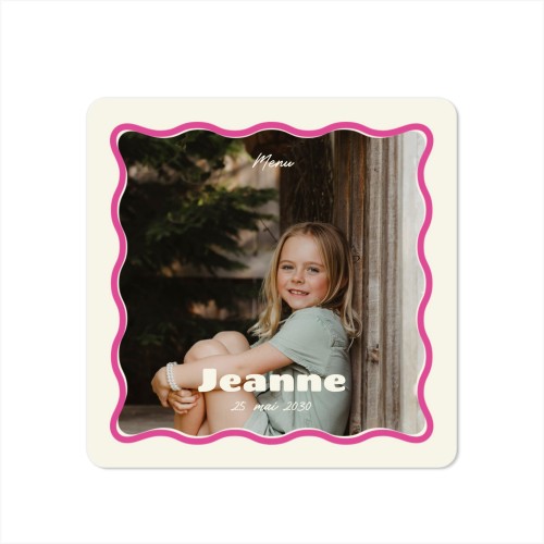 Faire-part 1 volet Carré coins arrondis 14,3 x 14,3 cm Faire-part 1 volet Carré coins arrondis 14,3 x 14,3 cm