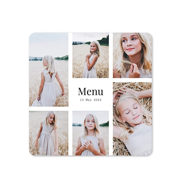 Single Card square rounded corners 14,3 x 14,3 cm
