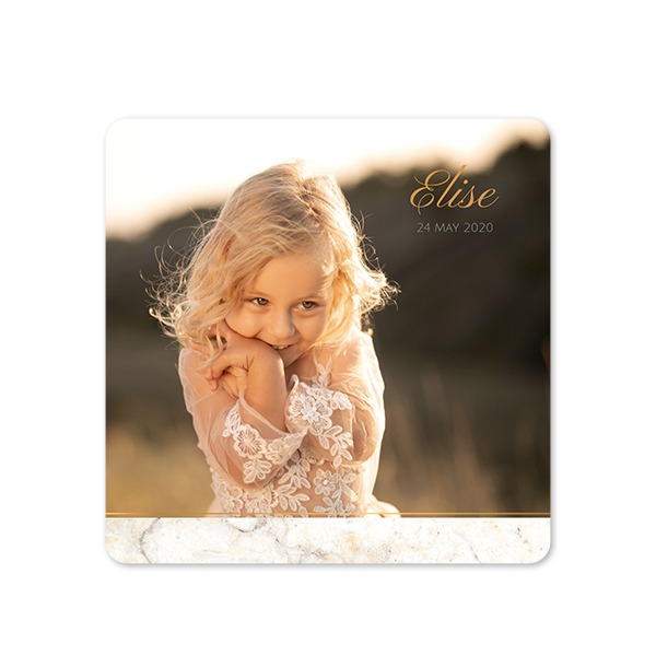 Single Card square rounded corners 14,3 x 14,3 cm