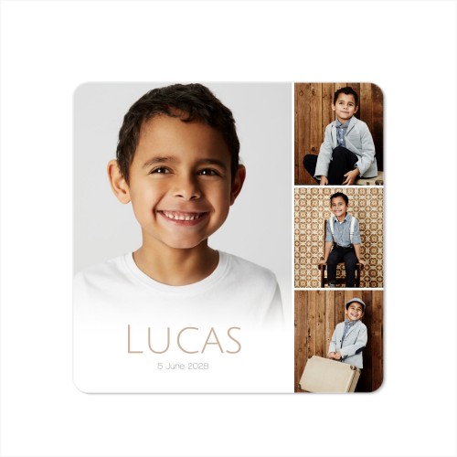 Single Card square rounded corners 14,3 x 14,3 cm