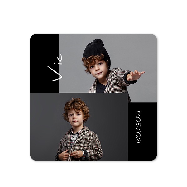 Single Card square rounded corners 14,3 x 14,3 cm