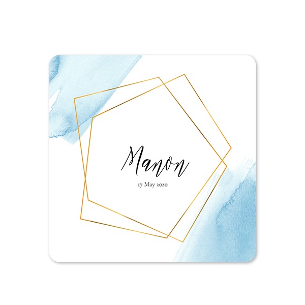 Single Card square rounded corners 14,3 x 14,3 cm