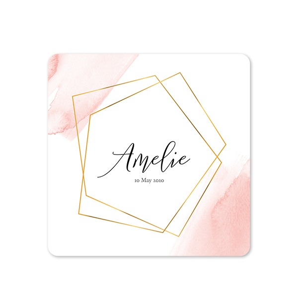 Single Card square rounded corners 14,3 x 14,3 cm
