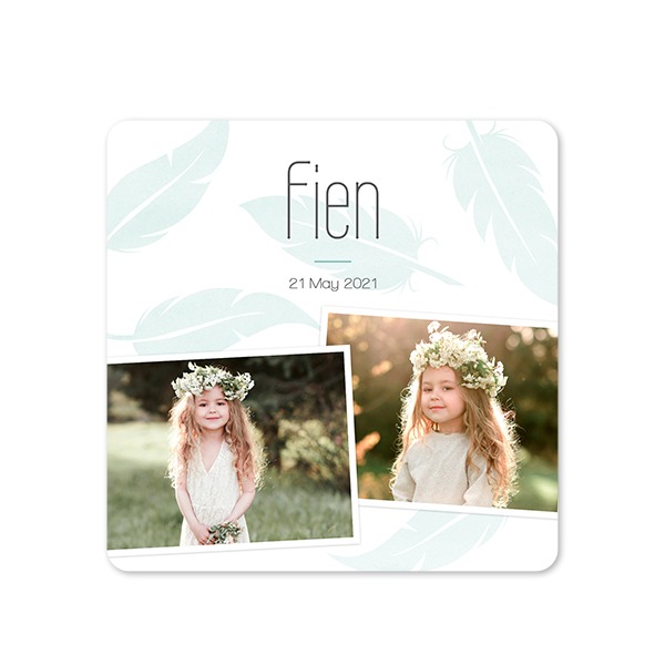 Fotokaart vierkant met ronde hoeken 14,3 x 14,3 cm Fotokaart vierkant met ronde hoeken 14,3 x 14,3 cm