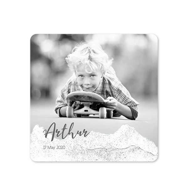 Single Card square rounded corners 14,3 x 14,3 cm