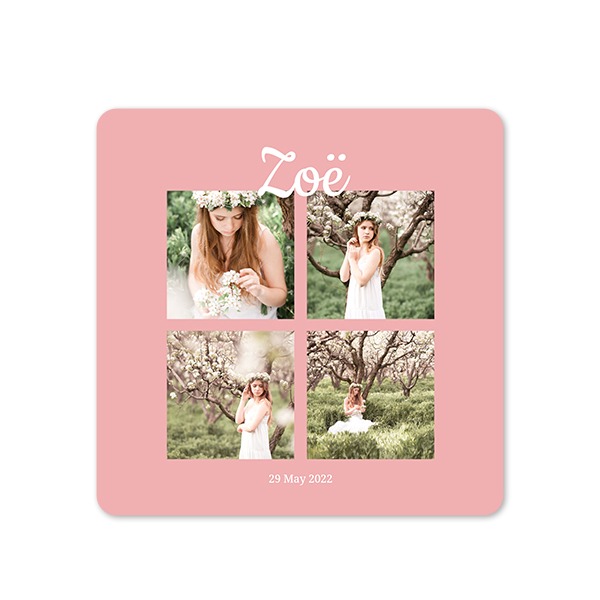 Single Card square rounded corners 14,3 x 14,3 cm