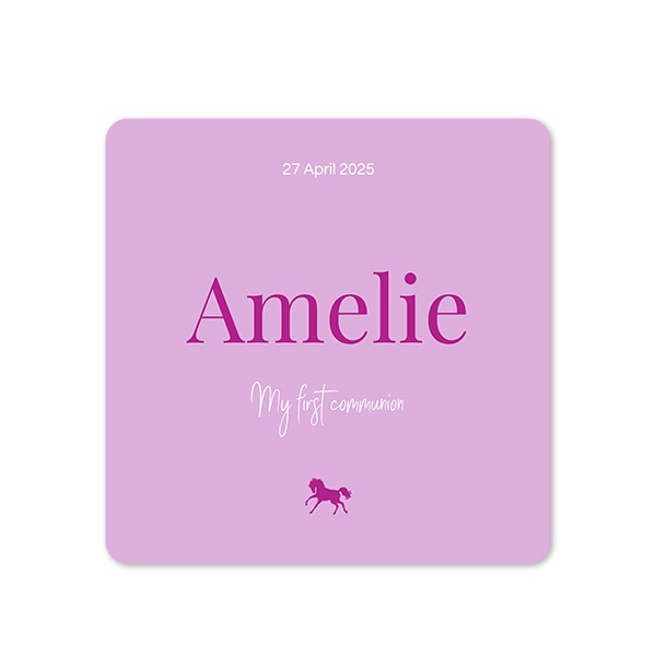 Single Card square rounded corners 14,3 x 14,3 cm