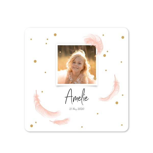 Single Card square rounded corners 14,3 x 14,3 cm