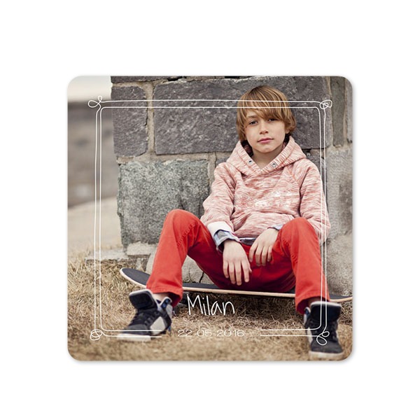 Single Card square rounded corners 14,3 x 14,3 cm