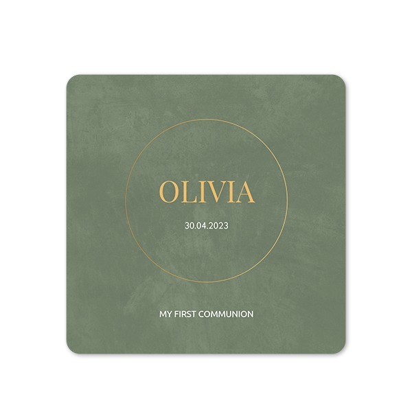 Single Card square rounded corners 14,3 x 14,3 cm