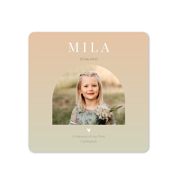 Single Card square rounded corners 14,3 x 14,3 cm
