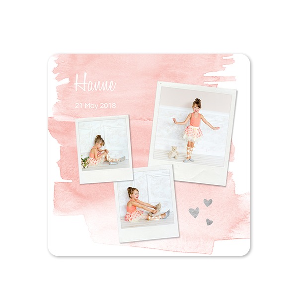 Single Card square rounded corners 14,3 x 14,3 cm