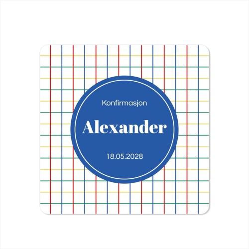 Enkle Fotokort kvadratisk runde hjørner 14,3 x 14,3 cm