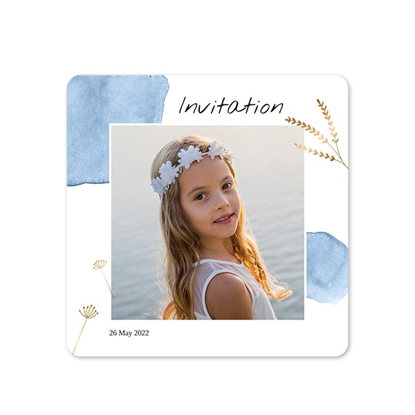 Single Card square rounded corners 14,3 x 14,3 cm