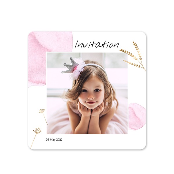 Grusskarte quadratisch mit abgerundeten Ecken 14,3 x 14,3 cm Grusskarte quadratisch mit abgerundeten Ecken 14,3 x 14,3 cm