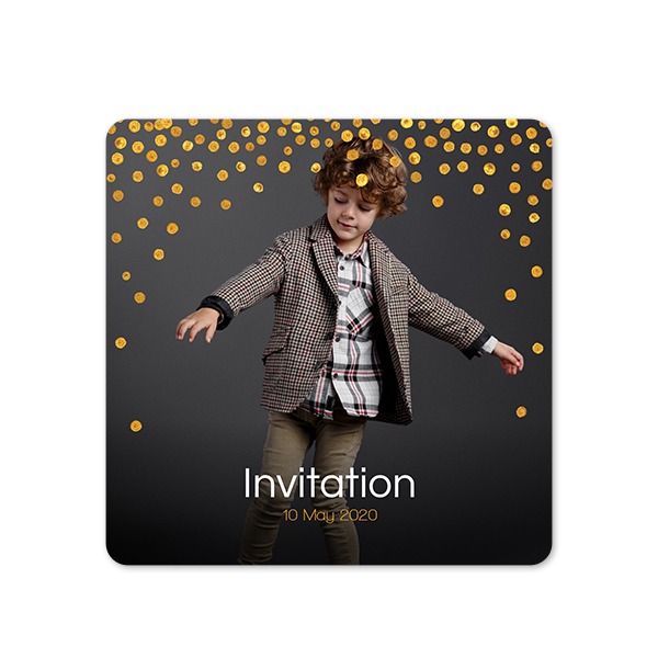 Single Card square rounded corners 14,3 x 14,3 cm