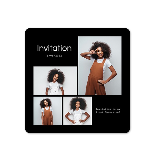 Fotokaart vierkant met ronde hoeken 14,3 x 14,3 cm Fotokaart vierkant met ronde hoeken 14,3 x 14,3 cm