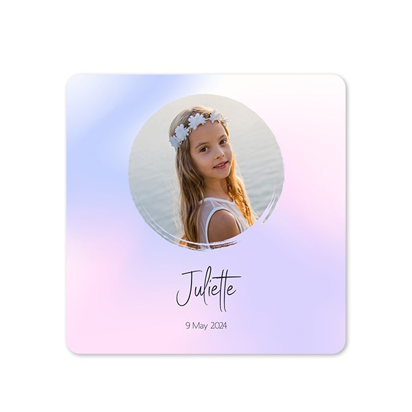 Single Card square rounded corners 14,3 x 14,3 cm