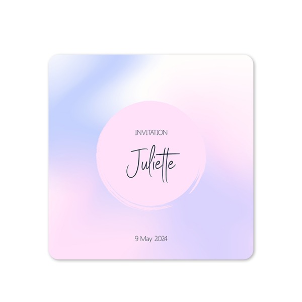 Single Card square rounded corners 14,3 x 14,3 cm