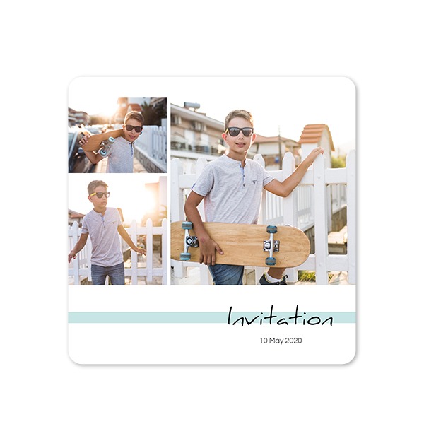 Single Card square rounded corners 14,3 x 14,3 cm Single Card square rounded corners 14,3 x 14,3 cm