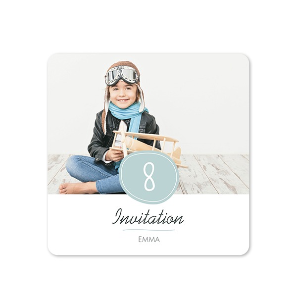 Single Card square rounded corners 14,3 x 14,3 cm