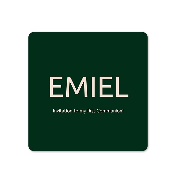 Single Card square rounded corners 14,3 x 14,3 cm