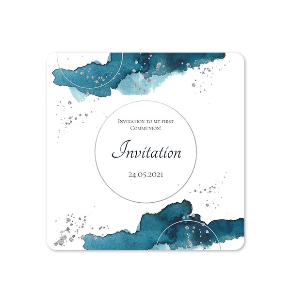 Single Card square rounded corners 14,3 x 14,3 cm