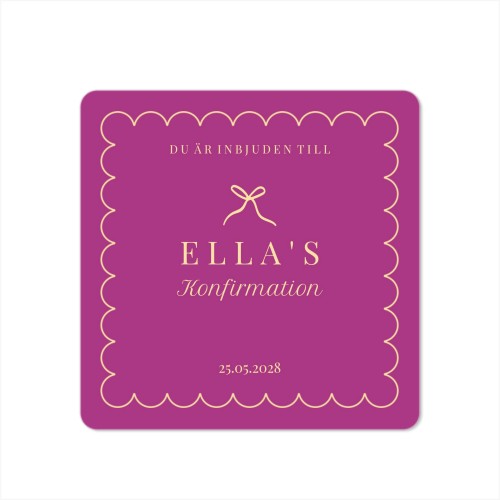 Enkla Fotokort kvadratiska rundade hörn 14,3 x 14,3 cm