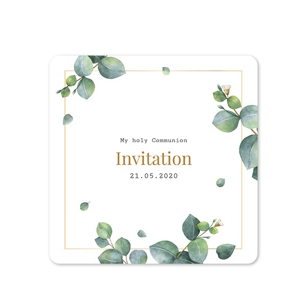 Single Card square rounded corners 14,3 x 14,3 cm