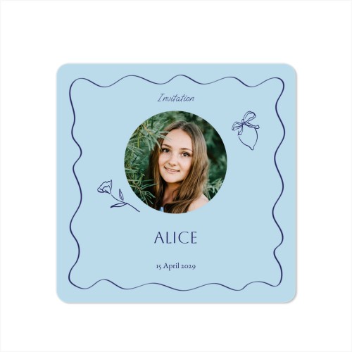 Single Card square rounded corners 14,3 x 14,3 cm Single Card square rounded corners 14,3 x 14,3 cm