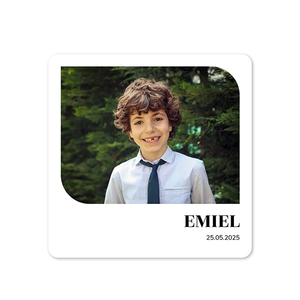 Single Card square rounded corners 14,3 x 14,3 cm