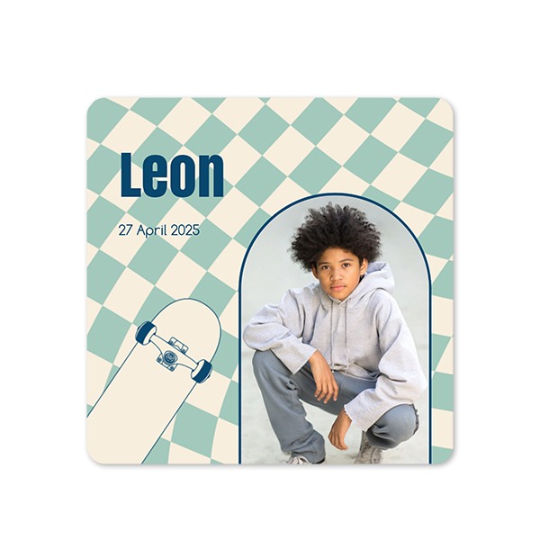 Single Card square rounded corners 14,3 x 14,3 cm