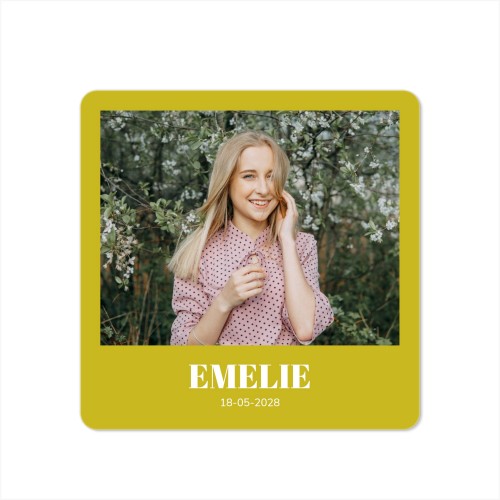 Enkle Fotokort kvadratisk runde hjørner 14,3 x 14,3 cm