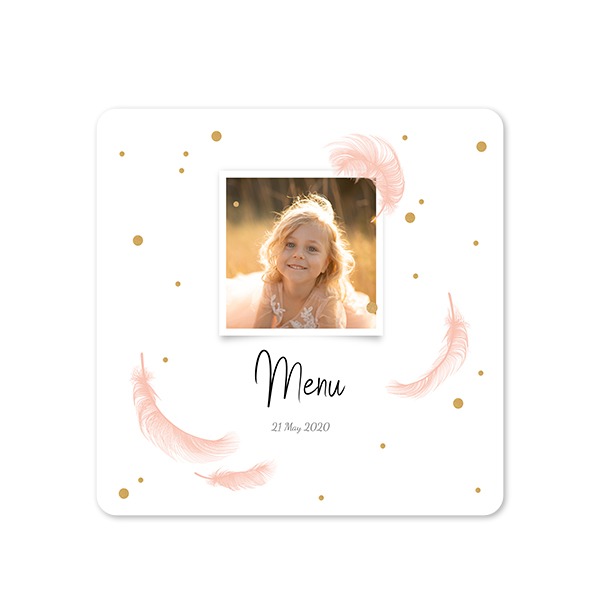 Enkle Fotokort kvadratisk runde hjørner 14,3 x 14,3 cm