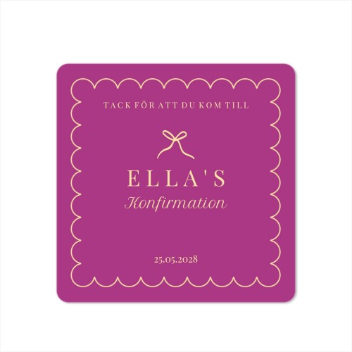 Enkla Fotokort kvadratiska rundade hörn 14,3 x 14,3 cm