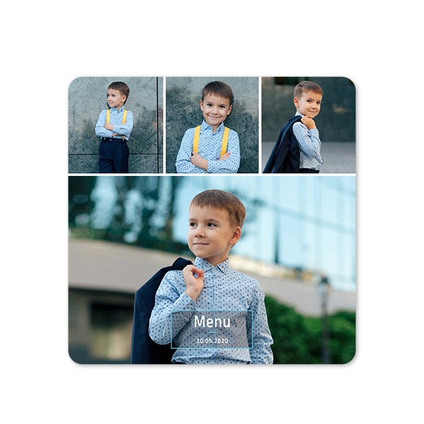 Single Card square rounded corners 14,3 x 14,3 cm