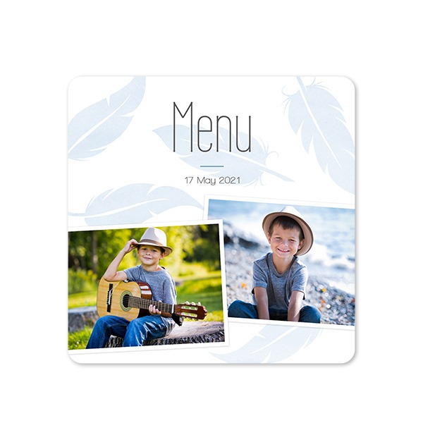 Enkle Fotokort kvadratisk runde hjørner 14,3 x 14,3 cm