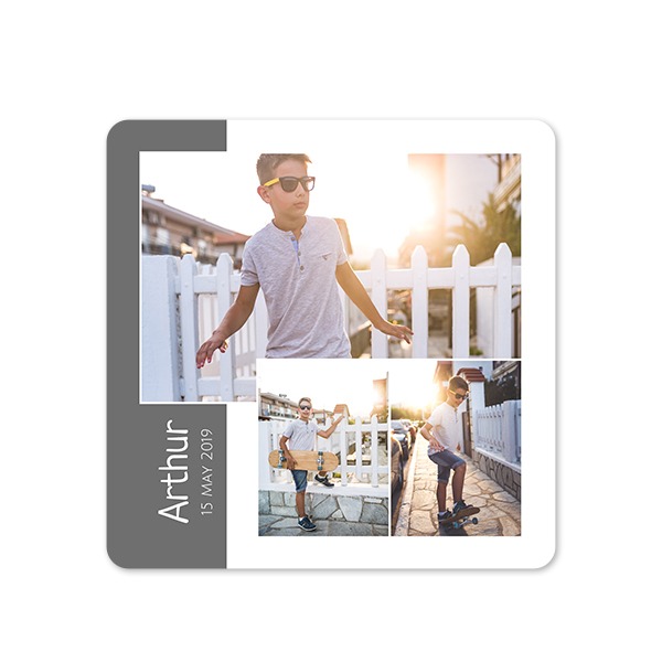 Single Card square rounded corners 14,3 x 14,3 cm