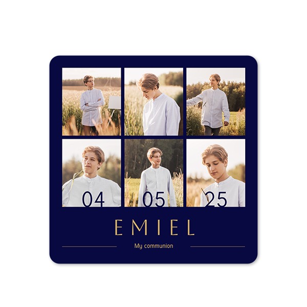 Single Card square rounded corners 14,3 x 14,3 cm