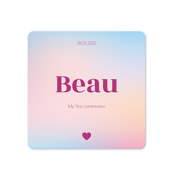 Single Card square rounded corners 14,3 x 14,3 cm