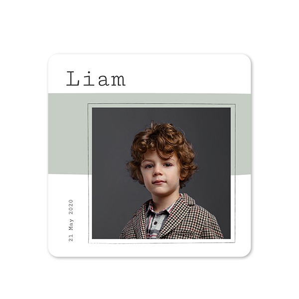 Single Card square rounded corners 14,3 x 14,3 cm