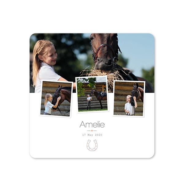 Single Card square rounded corners 14,3 x 14,3 cm