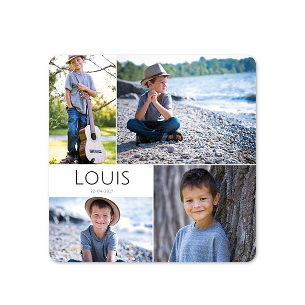 Single Card square rounded corners 14,3 x 14,3 cm