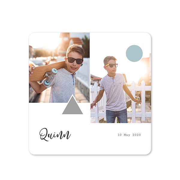 Single Card square rounded corners 14,3 x 14,3 cm