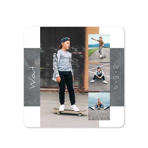 Single Card square rounded corners 14,3 x 14,3 cm