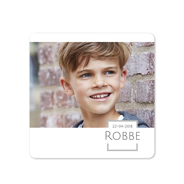 Single Card square rounded corners 14,3 x 14,3 cm